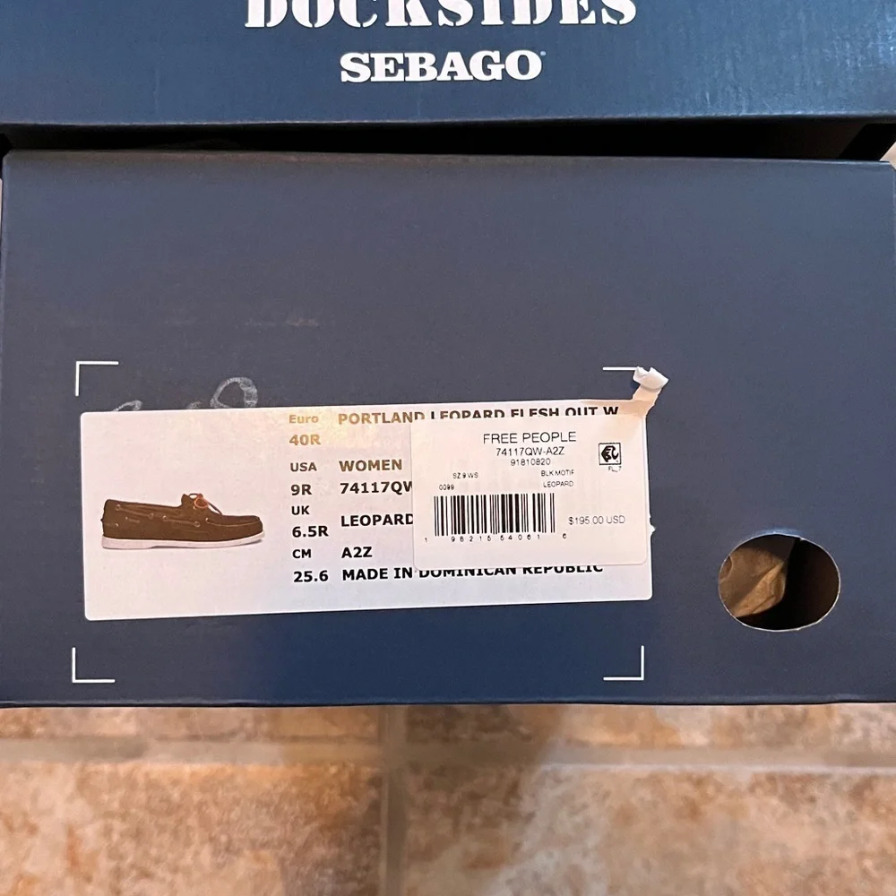 Free People Sebago Portland Boat Shoes Size 9 NIB